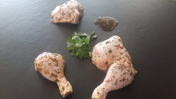 trasero de pollo al chimichurri